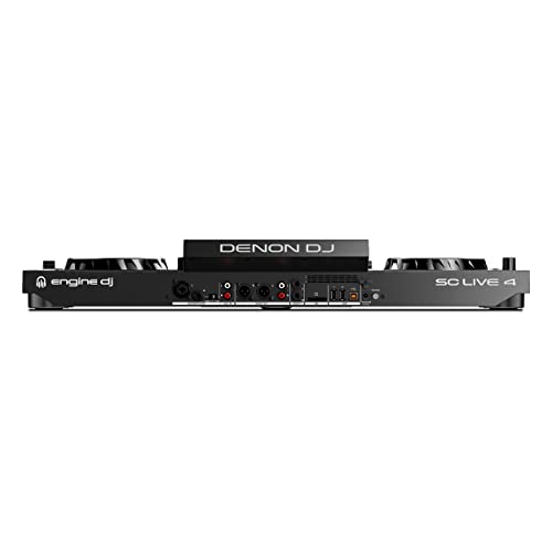 Denon DJ SC LIVE 4 Standalone DJ Controller with Wi-Fi Streaming + 2x Alto TS410 2000W 10" Active PA Speakers
