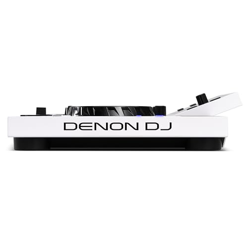 Denon DJ SC LIVE 4 WHITE – Standalone 4-Deck DJ Controller with Stems, Wi-Fi Streaming & Built-in Speakers