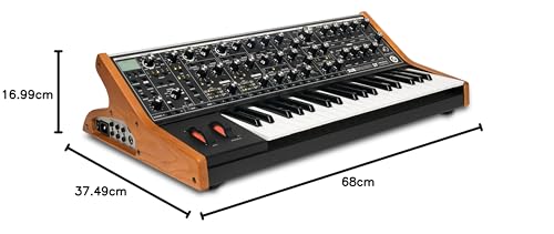 Moog Subsequent 37 Paraphonic Analog Synthesizer with 37 Semi-Weighted Keys, 256 Presets & Software Editor – Black