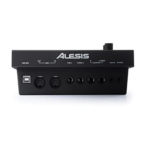 Alesis Crimson II SE Electronic Drum Kit with Mesh Pads, Triple-Zone Ride & MIDI – Black