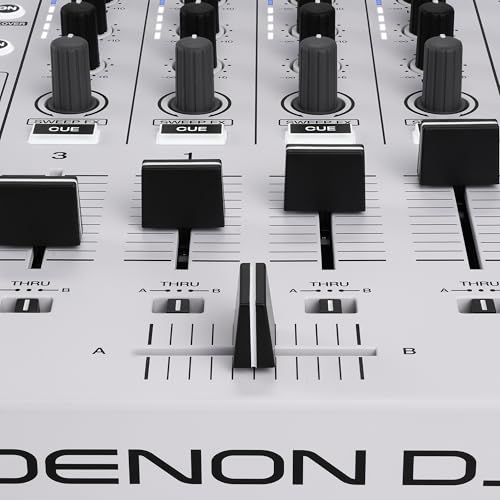 Denon DJ SC LIVE 4 WHITE – Standalone 4-Deck DJ Controller with Stems, Wi-Fi Streaming & Built-in Speakers