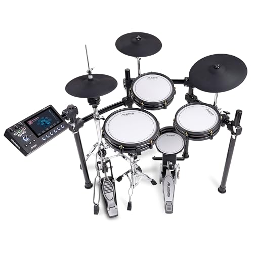 Alesis Strata Club Electric Drum Kit with 144K Samples, Mesh Pads, Triple-Zone Cymbals & Touchscreen