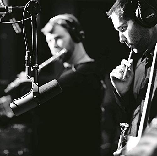 Shure SM7B Dynamic Vocal Microphone with Gator 3000 Boom Stand – For Studio Recording, Podcasting & Broadcasting – Black