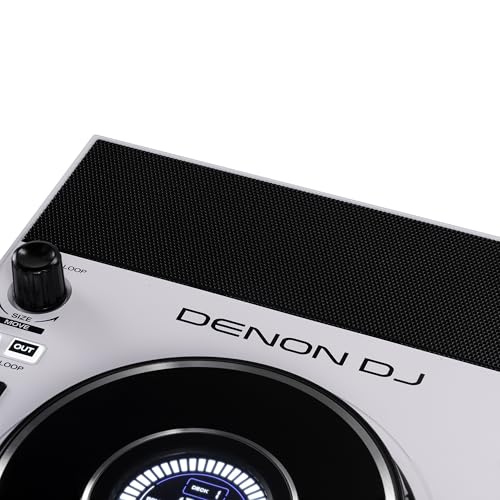 Denon DJ SC LIVE 4 WHITE – Standalone 4-Deck DJ Controller with Stems, Wi-Fi Streaming & Built-in Speakers
