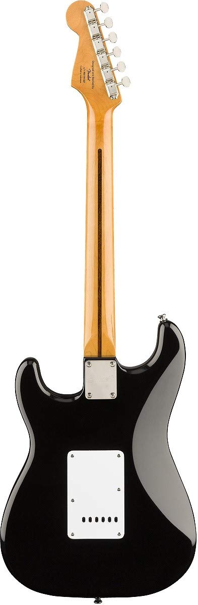 Squier by Fender Classic Vibe '50s Stratocaster Electric Guitar – Black with Maple Fingerboard