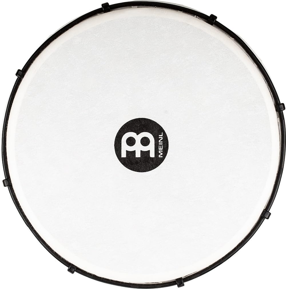 Meinl Percussion Alpine Djembe – 12 Inch Hand Drum with Mechanical Tuning System, Synthetic Head, ABS Body – Barnwood Finish