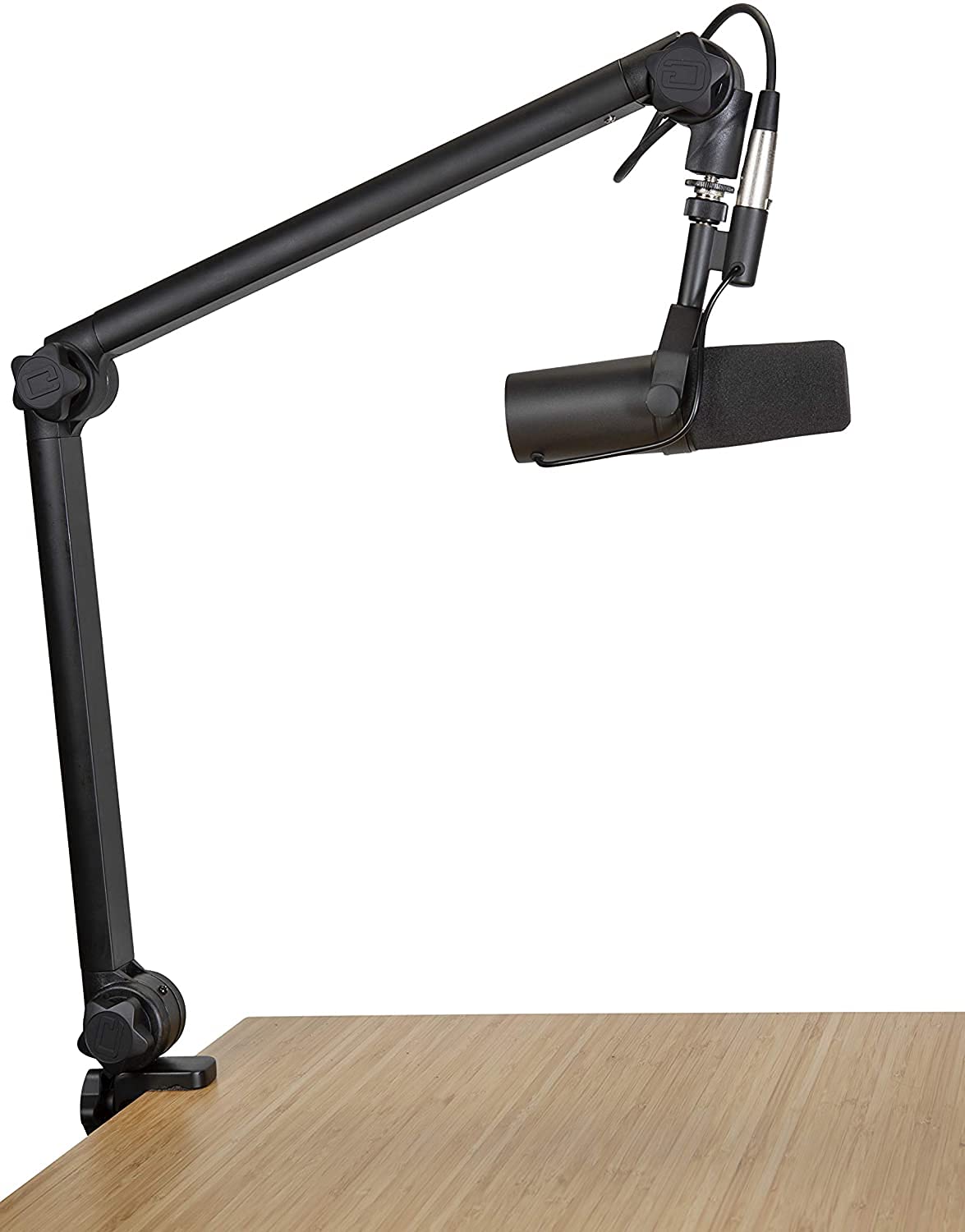 Shure SM7B Dynamic Vocal Microphone with Gator 3000 Boom Stand – For Studio Recording, Podcasting & Broadcasting – Black