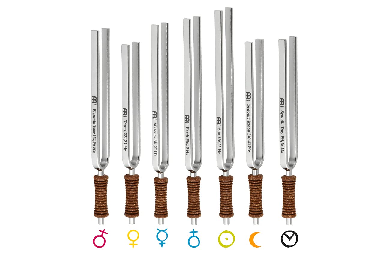 Sonic Energy Chakra Tuning Fork Set – 7 Pieces with Stand & Bags