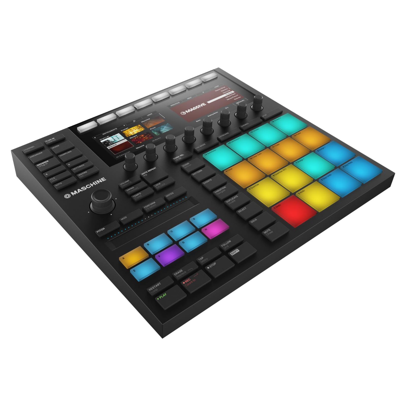 Native Instruments Maschine Mk3 Production and Performance System – Sampler, Arranger, Mixer & FX – Black