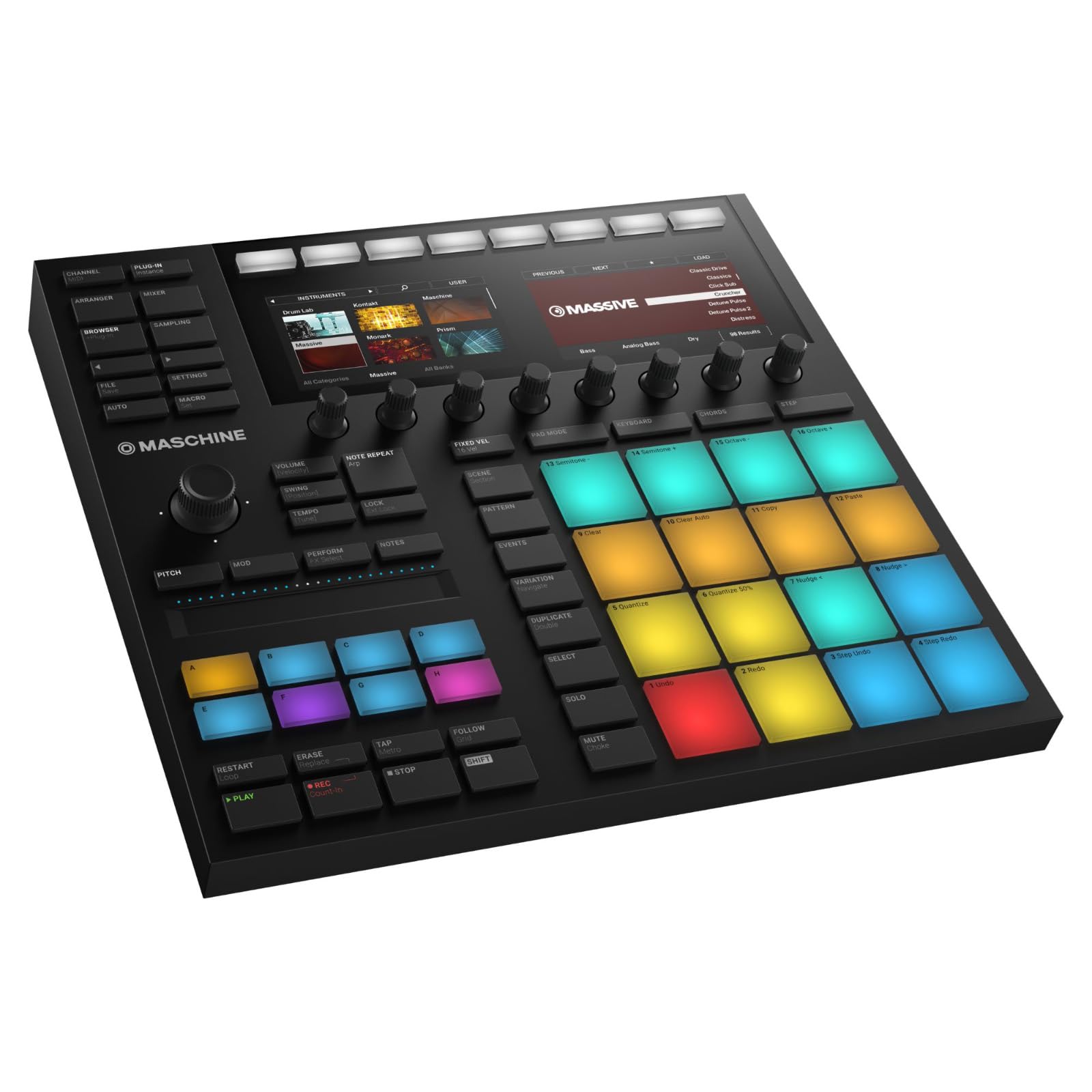 Native Instruments Maschine Mk3 Production and Performance System – Sampler, Arranger, Mixer & FX – Black