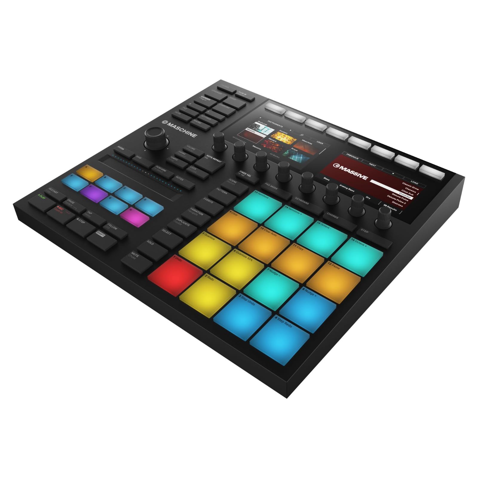 Native Instruments Maschine Mk3 Production and Performance System – Sampler, Arranger, Mixer & FX – Black