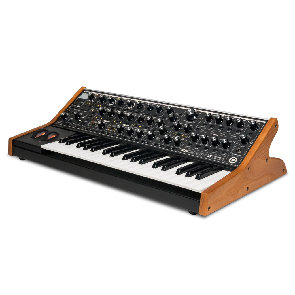 Moog Subsequent 37 Paraphonic Analog Synthesizer with 37 Semi-Weighted Keys, 256 Presets & Software Editor – Black