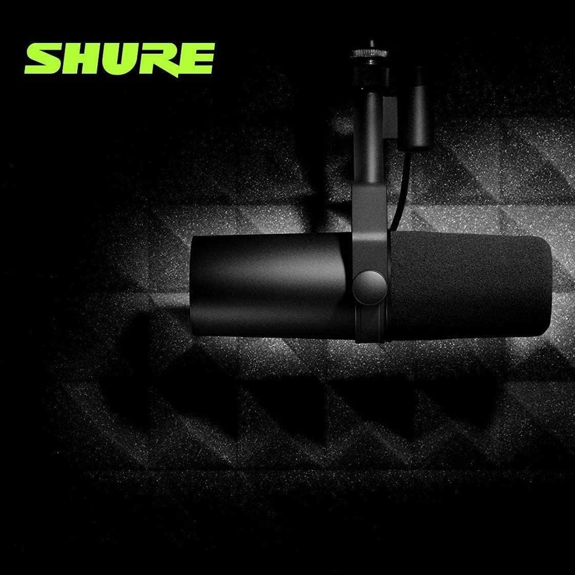 Shure SM7B Dynamic Vocal Microphone with Gator 3000 Boom Stand – For Studio Recording, Podcasting & Broadcasting – Black