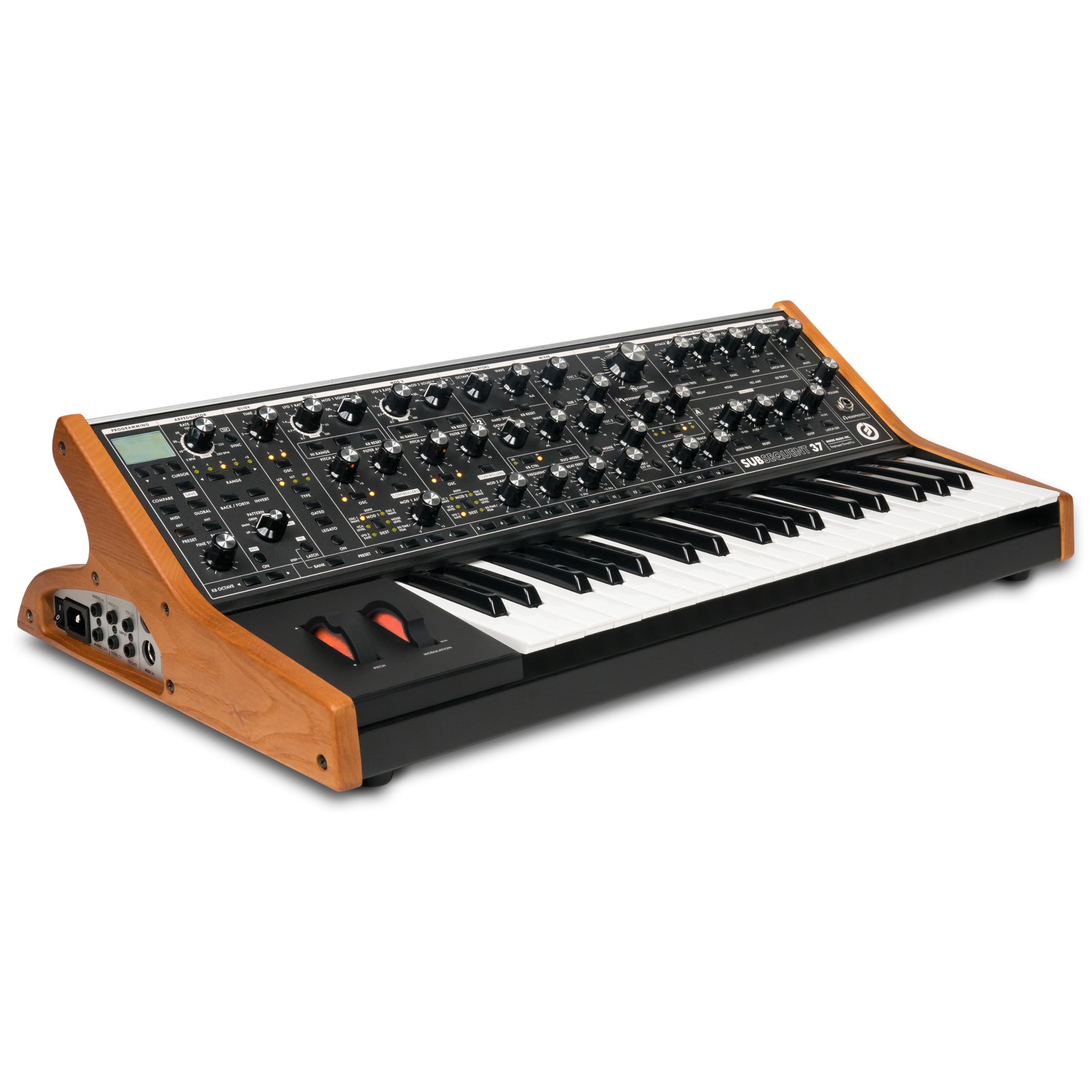 Moog Subsequent 37 Paraphonic Analog Synthesizer with 37 Semi-Weighted Keys, 256 Presets & Software Editor – Black
