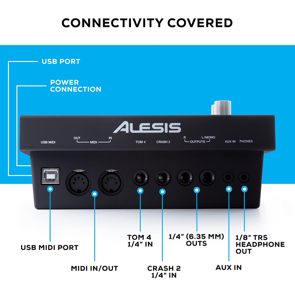 Alesis Command Mesh SE Electronic Drum Kit with Dual-Zone Mesh Pads, USB MIDI & 671 Sounds