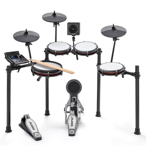 Alesis Nitro Max Electronic Drum Kit with Mesh Heads, Bluetooth, USB MIDI & 70W Rack-Mount Drum Amplifier
