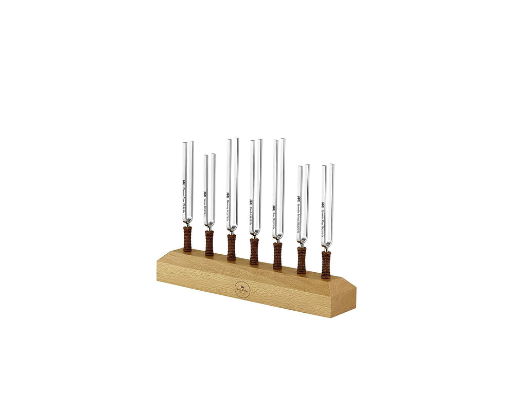 Sonic Energy Chakra Tuning Fork Set – 7 Pieces with Stand & Bags