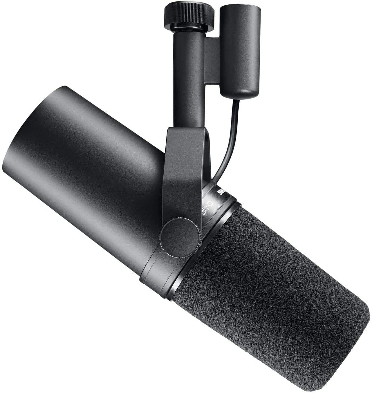 Shure SM7B Dynamic Vocal Microphone with Gator 3000 Boom Stand – For Studio Recording, Podcasting & Broadcasting – Black