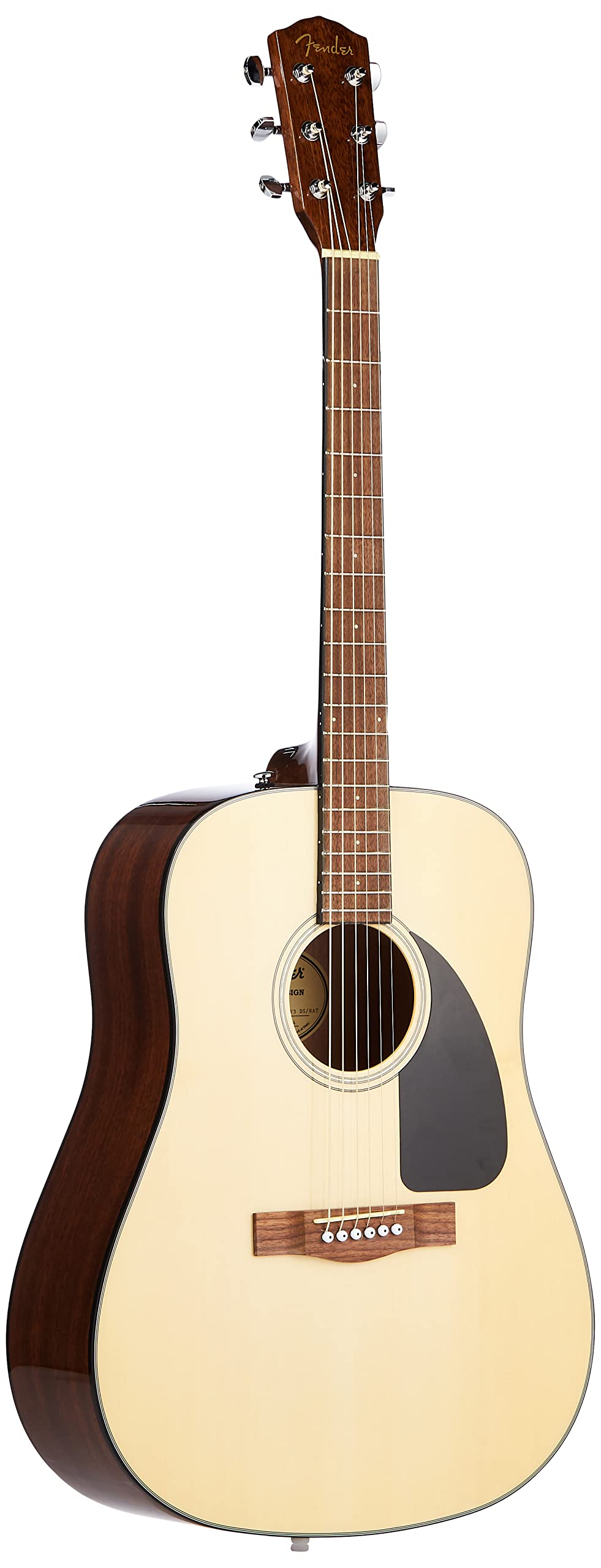 Fender CD-60 Dreadnought V3 DS Acoustic Guitar – Natural Finish, Walnut Fingerboard, Mahogany Body