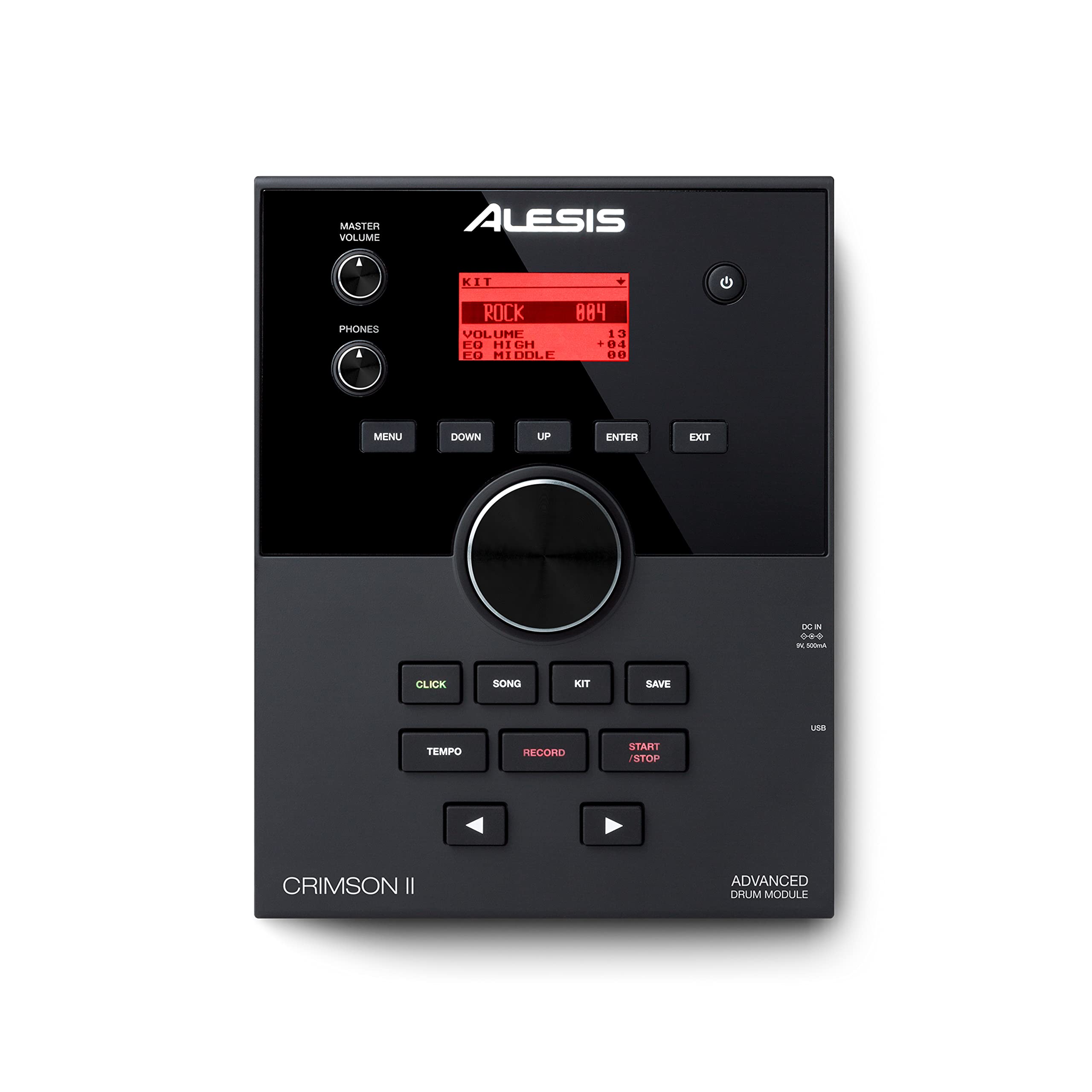 Alesis Crimson II SE Electronic Drum Kit with Mesh Pads, Triple-Zone Ride & MIDI – Black