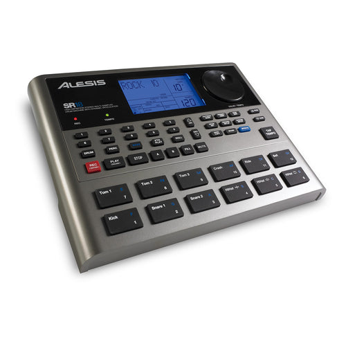 Alesis SR-18 Drum Machine – 500 Sounds, Built-In Effects, MIDI Connectivity, Battery or Adapter Powered – Black