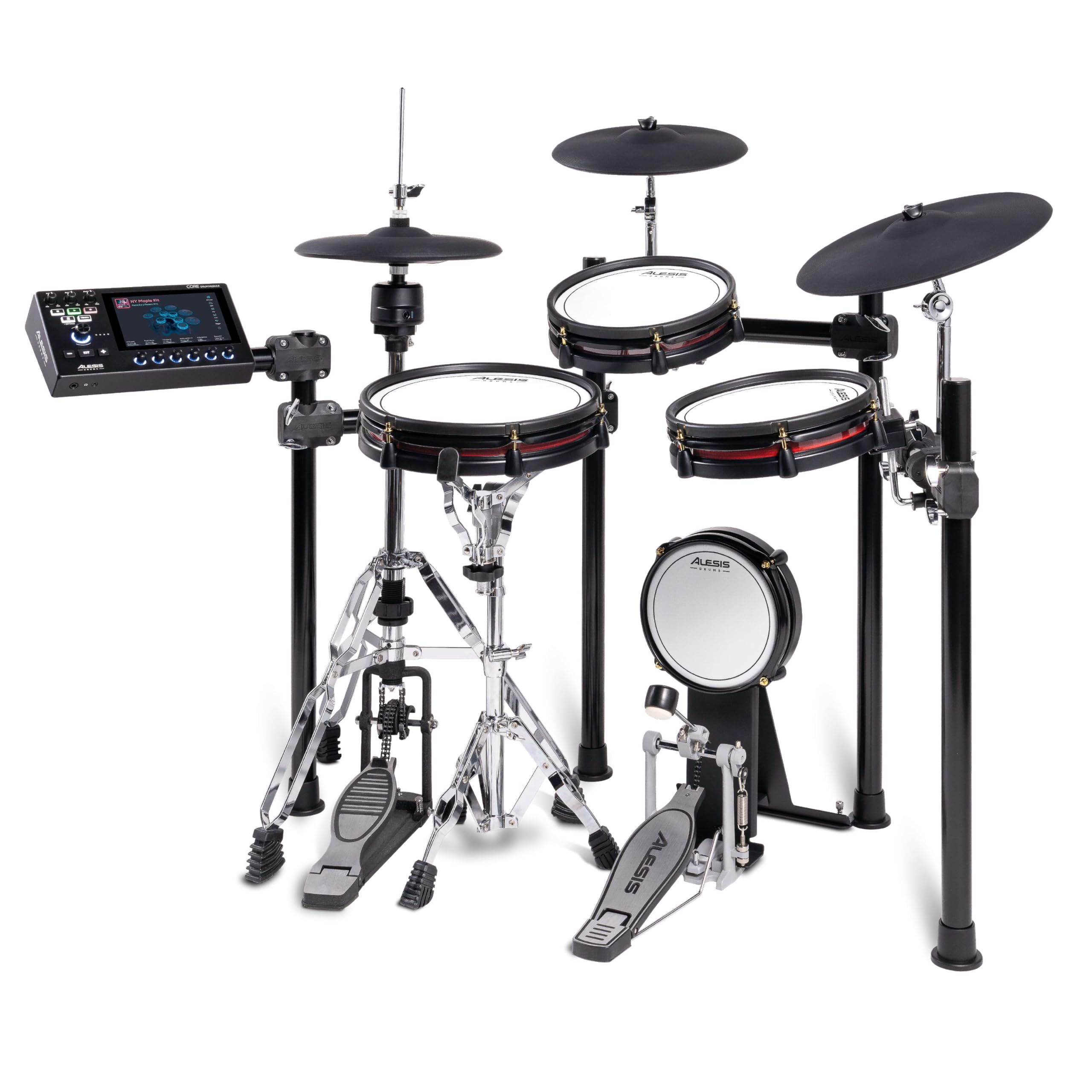Alesis Strata Club Electric Drum Kit with 144K Samples, Mesh Pads, Triple-Zone Cymbals & Touchscreen