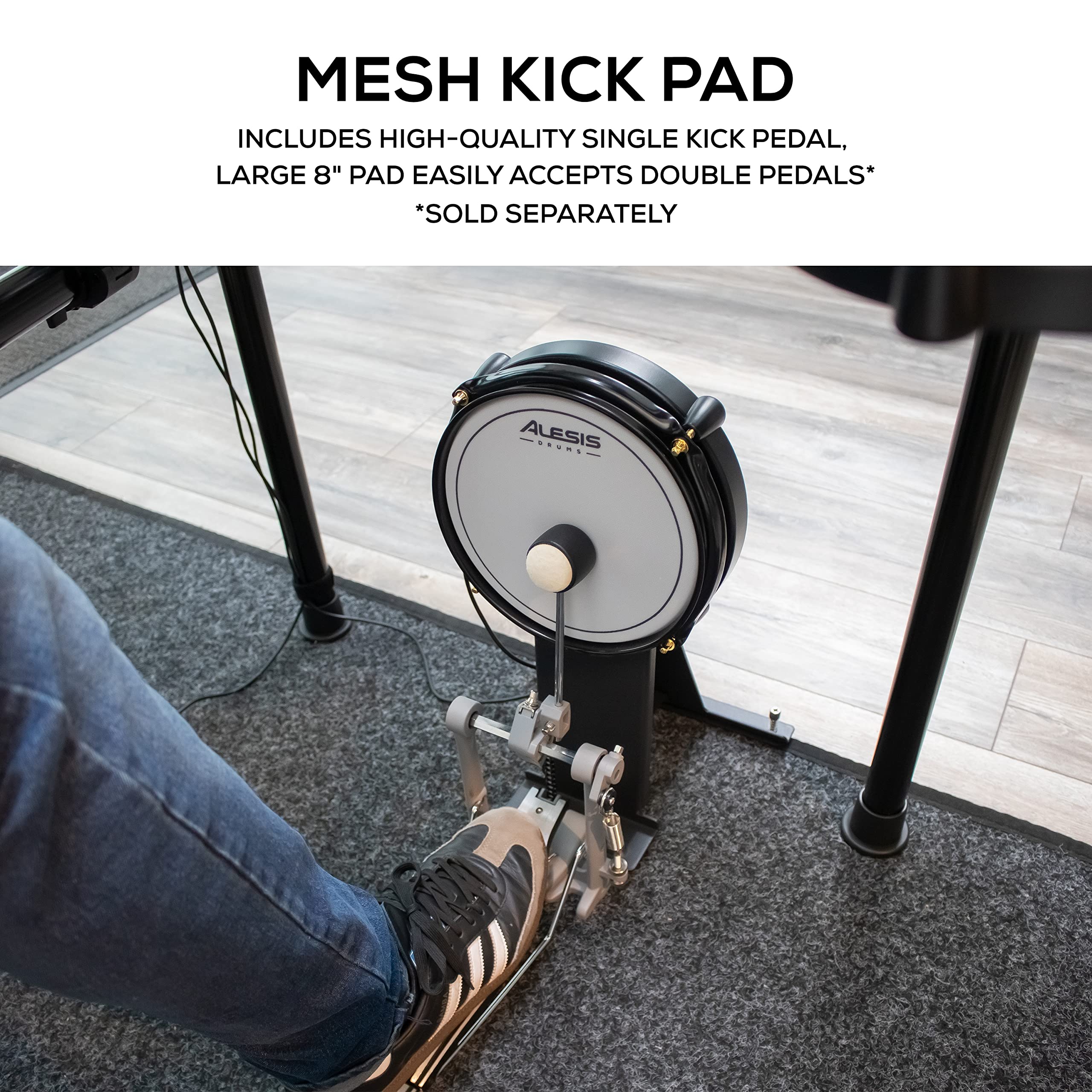 Alesis Command Mesh SE Electronic Drum Kit with Dual-Zone Mesh Pads, USB MIDI & 671 Sounds
